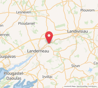 Map of La Roche-Maurice, Brittany