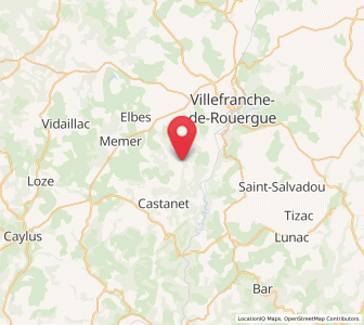 Map of La Rouquette, Occitanie