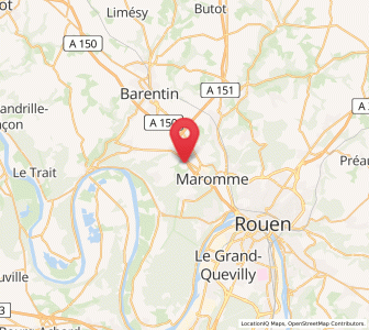Map of La Vaupalière, Normandy