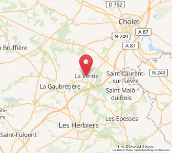 Map of La Verrie, Pays de la Loire