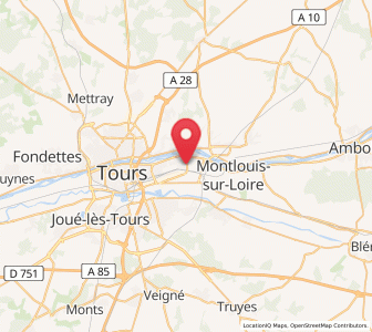 Map of La Ville-aux-Dames, Centre