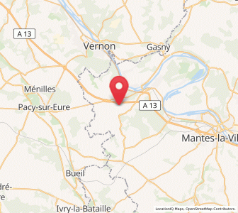 Map of La Villeneuve-en-Chevrie, Île-de-France