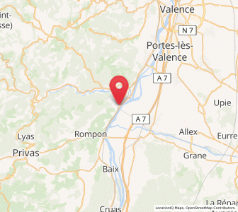 Map of La Voulte-sur-Rhône, Auvergne-Rhône-Alpes