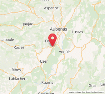 Map of Lachapelle-sous-Aubenas, Auvergne-Rhône-Alpes
