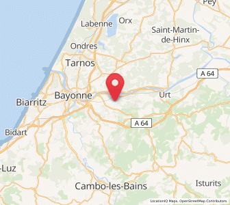 Map of Lahonce, Nouvelle-Aquitaine