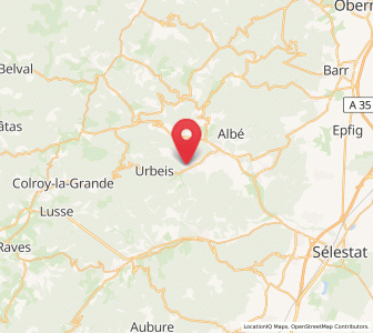 Map of Lalaye, Grand Est