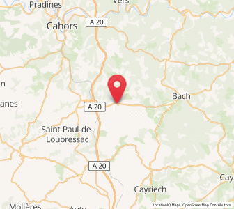 Map of Lalbenque, Occitanie