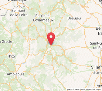 Map of Lamure-sur-Azergues, Auvergne-Rhône-Alpes
