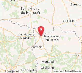 Map of Landivy, Pays de la Loire