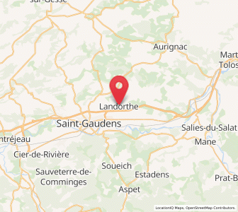 Map of Landorthe, Occitanie