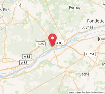 Map of Langeais, Centre