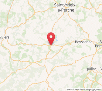 Map of Lanouaille, Nouvelle-Aquitaine