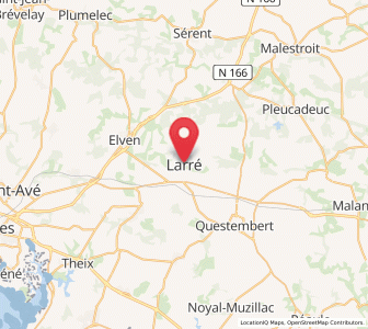 Map of Larré, Brittany