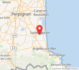 Map of Latour-Bas-Elne, Occitanie