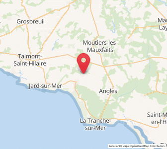 Map of Le Bernard, Pays de la Loire
