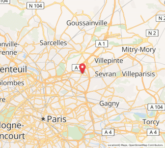 Map of Le Blanc-Mesnil, Île-de-France