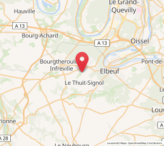 Map of Le Bosc-Roger-en-Roumois, Normandy