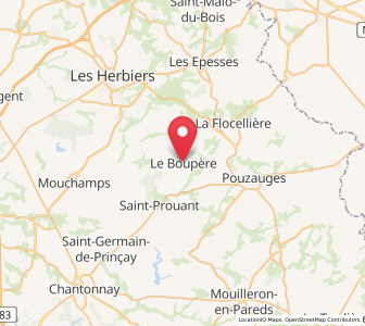 Map of Le Boupère, Pays de la Loire