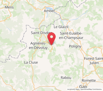 Map of Saint-Étienne-en-Dévoluy, Provence-Alpes-Côte d'Azur