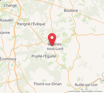 Map of Le Grand-Lucé, Pays de la Loire