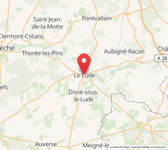 Map of Le Lude, Pays de la Loire