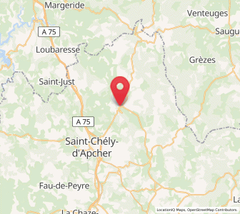 Map of Le Malzieu-Ville, Occitanie