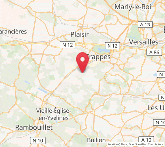 Map of Le Mesnil-Saint-Denis, Île-de-France