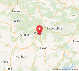 Map of Le Monastère, Occitanie