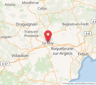 Map of Le Muy, Provence-Alpes-Côte d'Azur