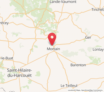 Map of Le Neufbourg, Normandy