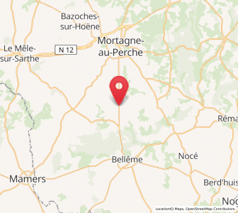 Map of Le Pin-la-Garenne, Normandy
