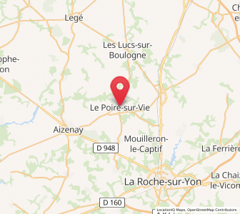 Map of Le Poiré-sur-Vie, Pays de la Loire