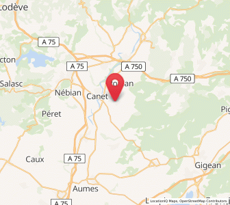 Map of Le Pouget, Occitanie
