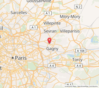 Map of Le Raincy, Île-de-France