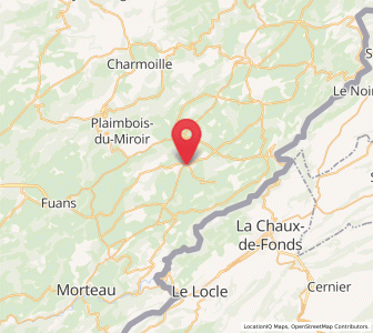 Map of Le Russey, Bourgogne-Franche-Comté
