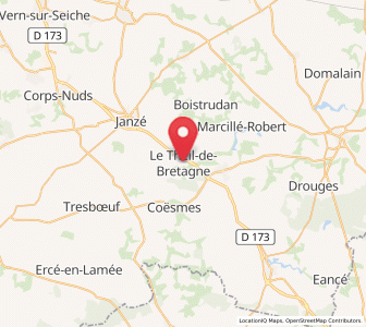 Map of Le Theil-de-Bretagne, Brittany