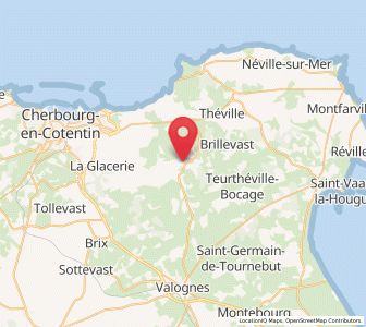 Map of Le Theil, Normandy