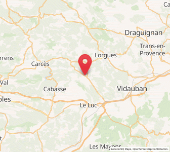 Map of Le Thoronet, Provence-Alpes-Côte d'Azur