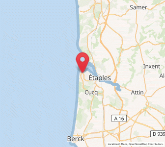 Map of Le Touquet, Hauts-de-France