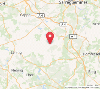 Map of Le Val-de-Guéblange, Grand Est