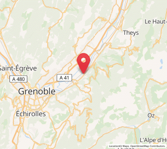 Map of Le Versoud, Auvergne-Rhône-Alpes