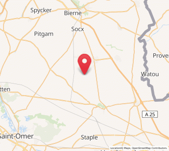 Map of Ledringhem, Hauts-de-France