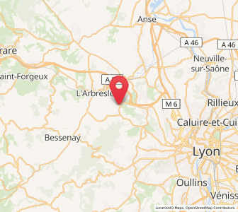 Map of Lentilly, Auvergne-Rhône-Alpes