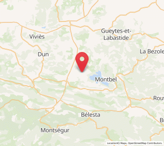 Map of Léran, Occitanie