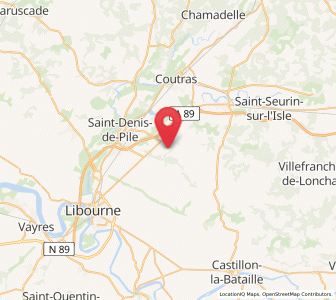 Map of Les Artigues-de-Lussac, Nouvelle-Aquitaine