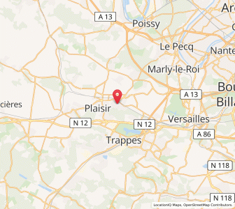 Map of Les Clayes-sous-Bois, Île-de-France