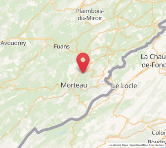 Map of Les Fins, Bourgogne-Franche-Comté