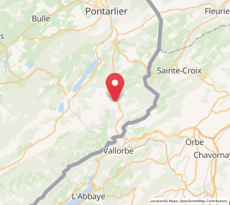Map of Les Hôpitaux-Neufs, Bourgogne-Franche-Comté
