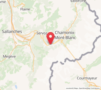 Map of Les Houches, Auvergne-Rhône-Alpes