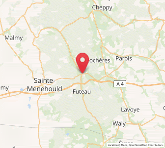 Map of Les Islettes, Grand Est